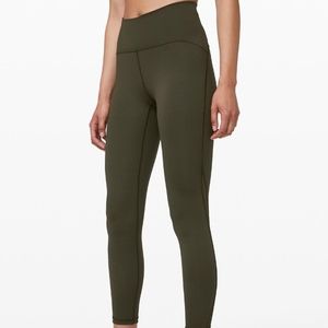 Lululemon Dark Olive Green 7/8 Legging Size 4